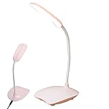 Lámparas De Escritorio Para Oficina En Casa, Luz De Escritorio LED Con Cuello De Cisne Flexible, Lámpara De Estudio Para El Cuidado De Los Ojos De 3 Modos, Lámpara De Escritorio Luz Nocturna Brillante