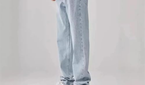 Men's Vintage Loose Straight-Leg Jeans, Stylish Korean-Style Denim Streetwear and Everyday wear3