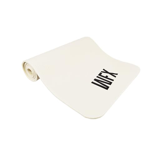 #DoYourFitness x World Fitness | Fitnessmatte "Ashanti" | 190x100x1cm | Phthalatfrei & rutschfest | Gymnastikmatte ideal für Yoga, Pilates, Fitness, Outdoor im Studio & zu Hause | Creme