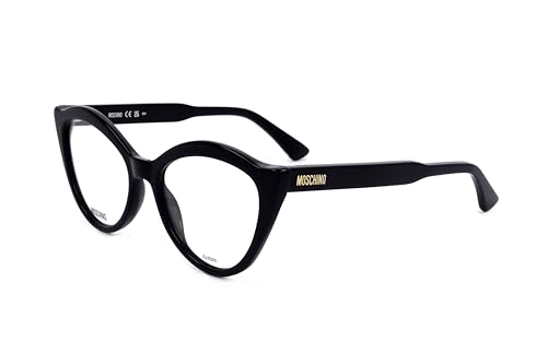 Gafas de vista Moschino MOS607 montura negra femenina rectangular lentes graduadas 53mm
