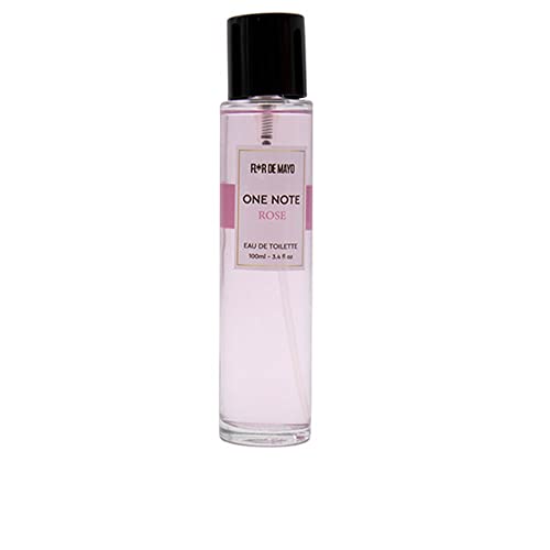Flor de Mayo - One Note Rosas - Fragancia Monogotas con Aroma a Rosas - Colonia Larga Duración - Perfume Ideal para Viaje, Regalo, Bolso, Neceser - 100ml