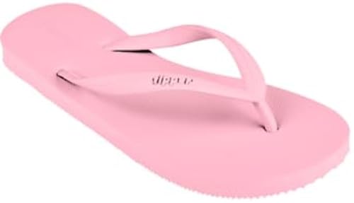 Fipper Basic-S Women's Rubber Flip-Flop Sandals, Pink, Size US 9 / UK 8