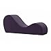 Avana Sleek Chaise Lounge for Yoga - Made in The USA - Great for Stretching, Relaxation, Exercise & More, 60D x 18W x 26H Inch, Aubergine