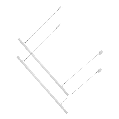Hemobllo 2set Bastoni Per Appendere Poster in Plastica e Metallo Clip Per Esposizione Pubblicitaria Supporto Per Cartelloni e Manifesti Facile Cambio Immagini Senza Danni Per Ganci Muro Qua