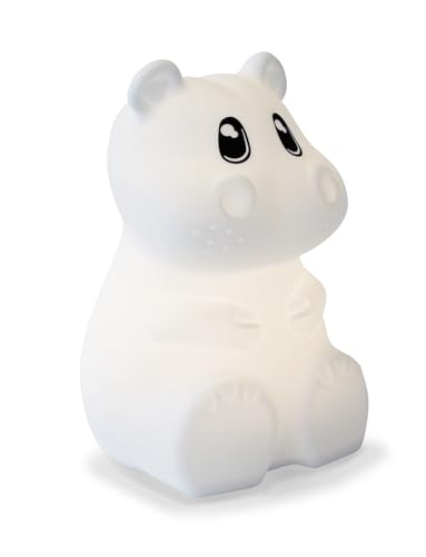 Preisvergleich Produktbild KIDYWOLF Nachtlicht mit Farbwechsel Nilpferd 15cm