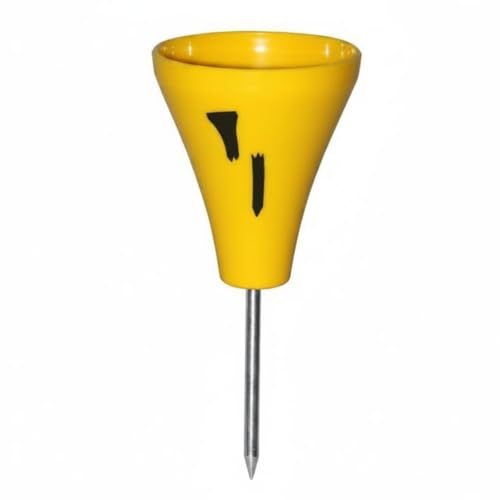 MotiveTech Golf-Teemarker Präzise Ausrichtung Kegelmarker Golfmarker, Gelb