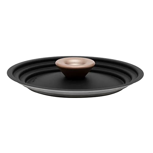 Image of Meyer Accent Series Stainless Steel Universal Pots and Pan /Cookware Lid, Small, Matte Black