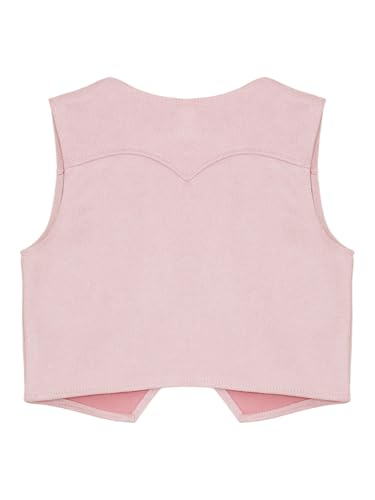Kids Cowboys Cowgirls Vest Open Front Waistcoat Tops Tassel Sleeveless Coat for Carnival Party2