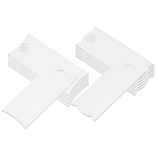 BRIGHTFUFU ���؃A�N�����l�[���^�O 12�� �󔒖��D�p�u�����N �^���u���[�J�b�v�^�O DIY�Ή� ���@�\�l�[���v���[�g �E�� �w�Z�̎��ʗp