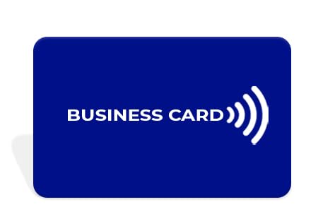 Biglietto da Visita Digitale Pvc Contacless NFC (Blu)