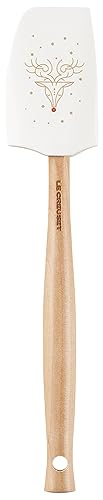Le Creuset Noël Collection Rudolph Silicone Spatula, Medium, White