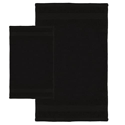 PERLARARA Set Asciugamani da Bagno Viso e Bidet