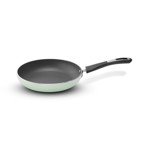 Image of VAYA Hautechef Non-Stick Frypan 24cm, with 3-Layer ILAG Swiss Technology Coating, PFOA-Free, Induction Friendly, with Soft-Touch Grey Handle, Color -Winter Mint
