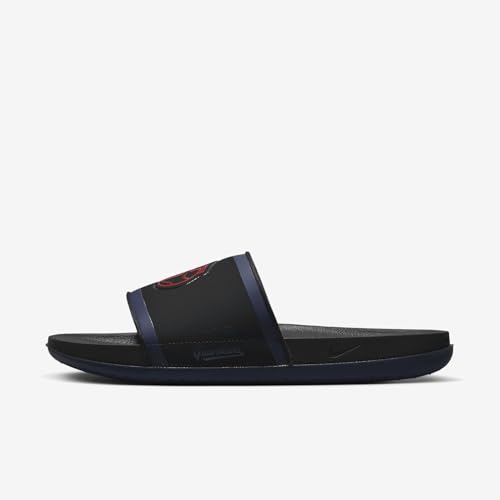 Nike Offcourt (Cleveland) Slide (DH6987-002, Black/College Navy/Sport Red)2