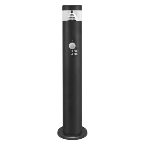 Long Life Lamp Company Outdoor Bollard Light Post PIR Sensor Black IP54 LED 3W 6500k ZLCA-04