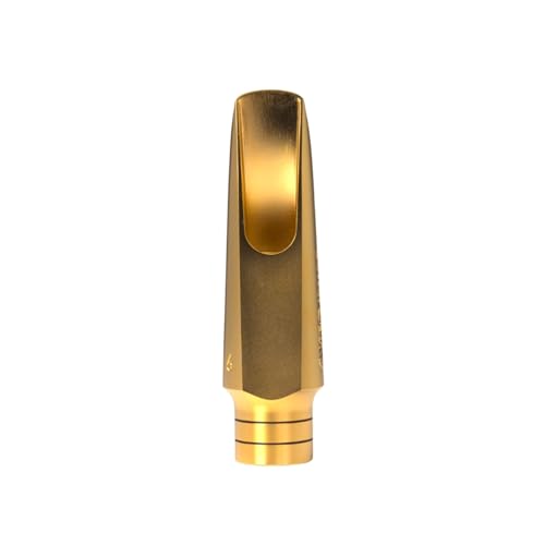 BetterSax Burnin' Metal Alto Saxophone Mouthpiece – 24K Gold-Plated Brass, Incredible Projection...