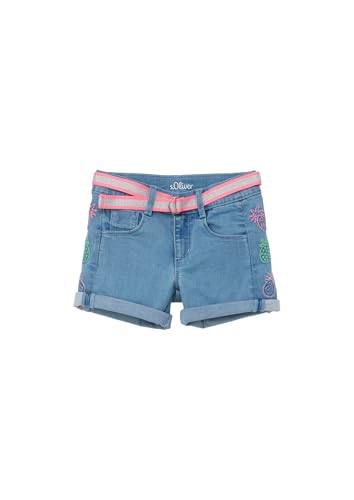 s.Oliver Junior Mädchen 2146050 Jeans Short mit Gürtel, blau 54Z2,...