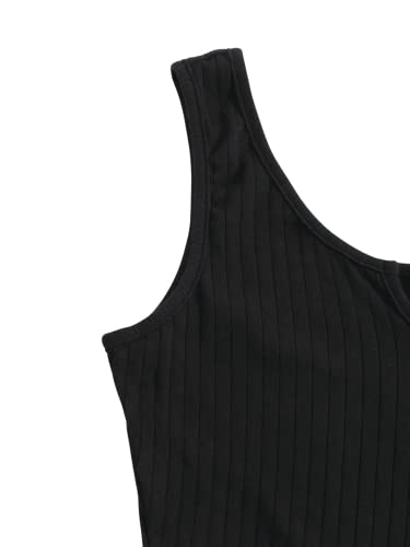 SOLY HUX Women's Summer Sleeveless Belted Tank Romper Short Jumpsuit - Image 4