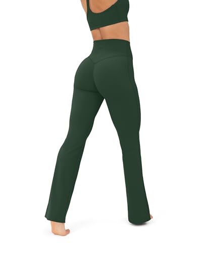PAVOI ACTIVE High Waisted Flare Leggings for Women - Buttery Soft Bell Bottom Workout Flared Wide Leg Yoga Pants - FlexFlow