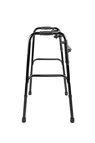 PEPE Mobility - Walking Frame Without Wheels (Black), Folding Zimmer for Adults, Mobility Walker, Narrow for Elderly, Disability Aids, Foldable - 3