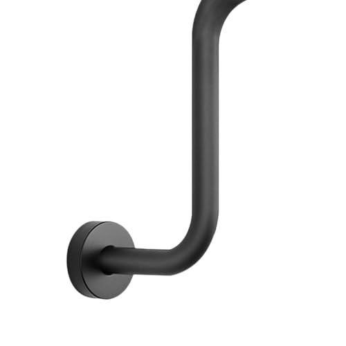 Bras support mural rallonge inox solide au design noir haut de gamme