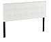 Flash Furniture Bedford Tufted Upholstered Queen Size Headboard in White Fabric