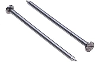 Nails for Wood Flat Round Head (Pack of 500) Common Nails Black Alloy Steel Heavy Duty for DIY and Crafts Home Decor Woodwork Furniture Size: Length 30 mm Nail Diameter 1.6 mm