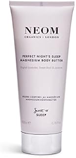 NEOM- Perfect Night's Sleep Magnesium Body Butter, 200ml | Cream Moisturiser With Essential Oils | Nourish & Soften | Lavender & Jasmine