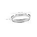 Milisten 6-Inch Silver Snare Drum Ring 4-Hole Bass Drum Hoop Sturdy Accessories for Enhanced Sound Quality and Instrument Repair