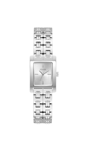 Guess Cove GW1026L1 - Reloj de Pulsera analógico para Mujer, 23 mm, Acero Inoxidable, Cuarzo, Correa de Acero Inoxidable, Color Plateado
