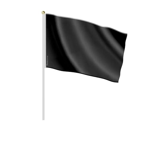 Drapeau noir 30x45cm en lot de 50 pièces pour événements