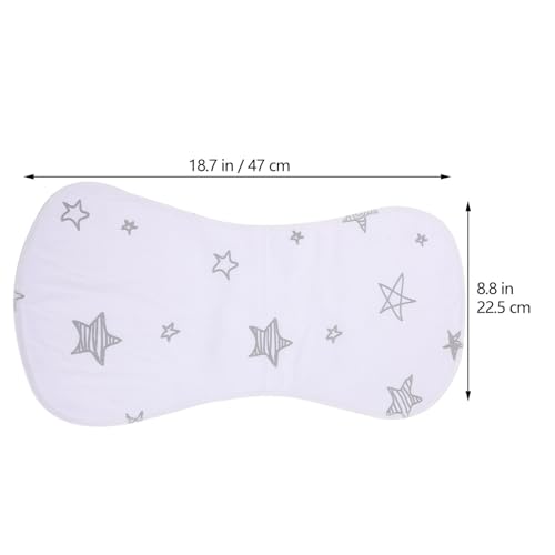 Totority 3pcs Burp Cloths Cotton Bibs for Girls Soft Absorbent Milk Spit up Rags Random Style2