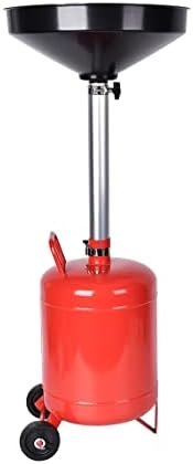5 Gallon Oil Drain Portable Steel Oil Drain, Waste Oil Drain with Wheel, Adjustable Height