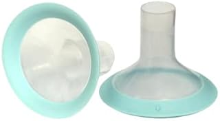 Zomee Flex Breast Nipple Shield Latch Assistance Inverted or Flat- Comfortable & Soft for Easy Pumping Use for Z1 Z2 Breast Pump (Multiple 2 Pack Sizes (15mm)
