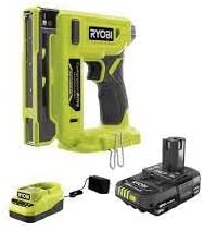 ONEAND 18V Cordless Compression Drive 3/8 in. Crown Stapler KIT with 2.0 AH Battery and CH