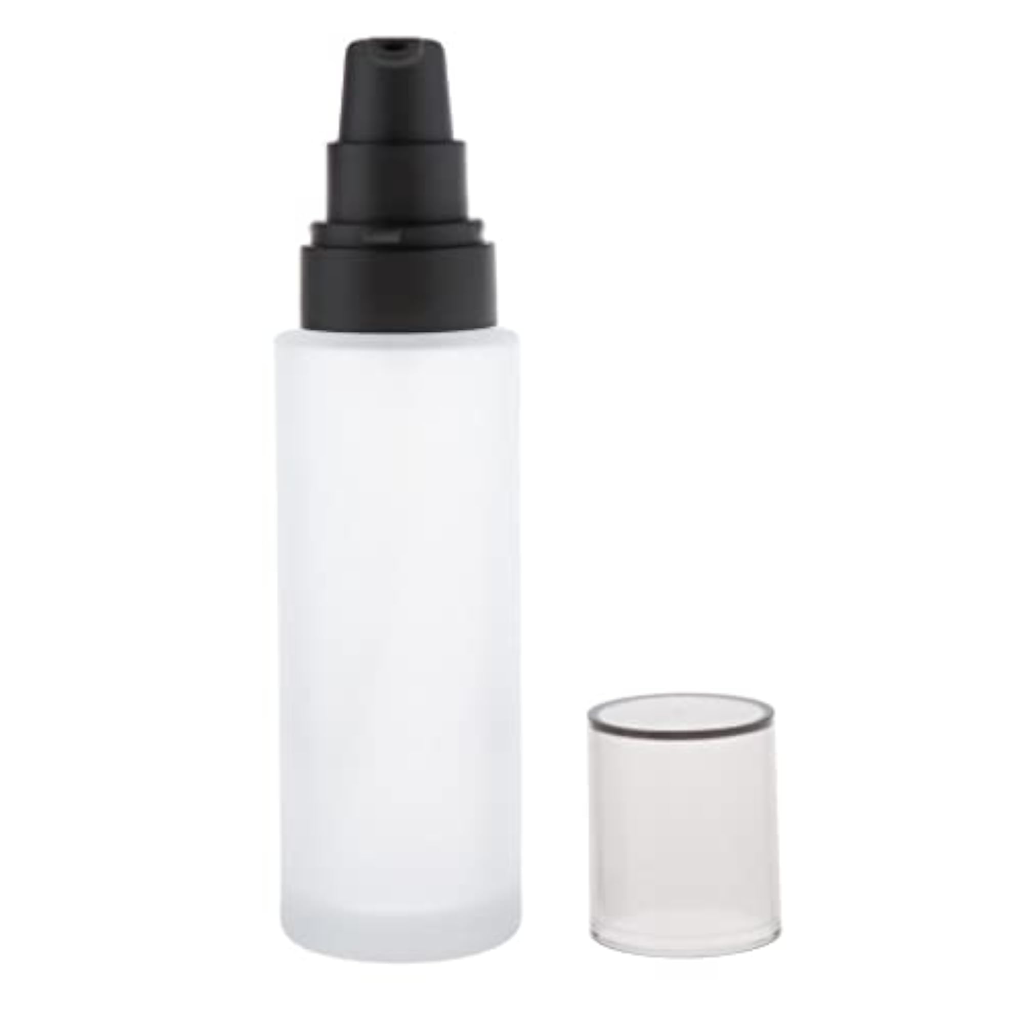 5X Empty Glass Lotion Cream Pump Bottle, 100Ml