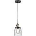 INNOVATIONS LIGHTING 201CSW-BAB-G54-LED Bell 1 Light 5 inch Mini Pendant with Switch