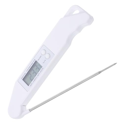 Ciieeo Folding Barbecue Probe Instant Read Food for Meat Kitchen Baking Tool Ultra LCD Display for Grill