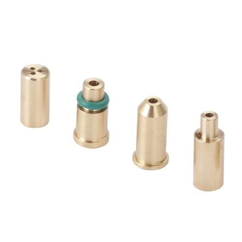 Newyuan Lot de 4 adaptateurs de recharge de gaz pour briquet S T Dupont Jaune/rouge/vert/bleu Série d'accessoires de réparation