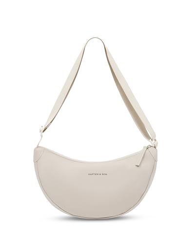 Kapten & Son Moon Bag Sandstone 3 5L | Bauchtasche Damen & Herren | Crossbody Bag Damen Beige | Umhängetasche wasserabweisend | ideal für Reisen Festival & Alltag