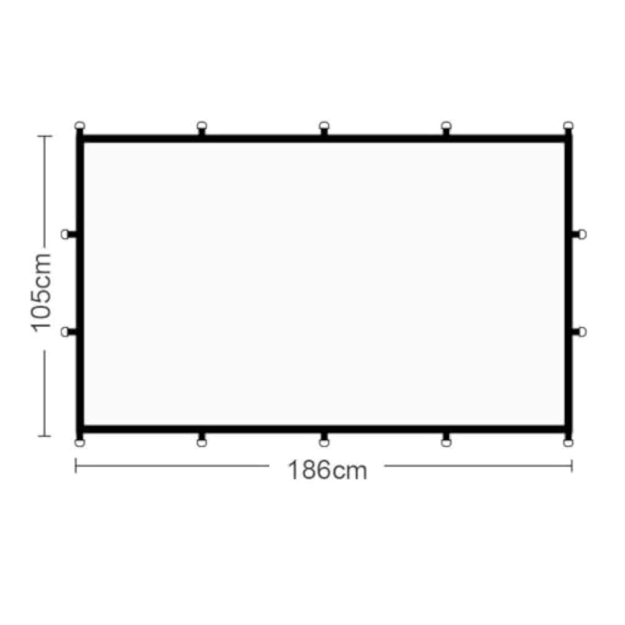 16:9 Projector Screen for Camping & Presentations
