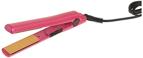 Chi Tourmaline Ceramic Hair Straightening Flat Iron | 1" Plates | Pure Pink | Professional Salon Model Hair Straightener #TOP1