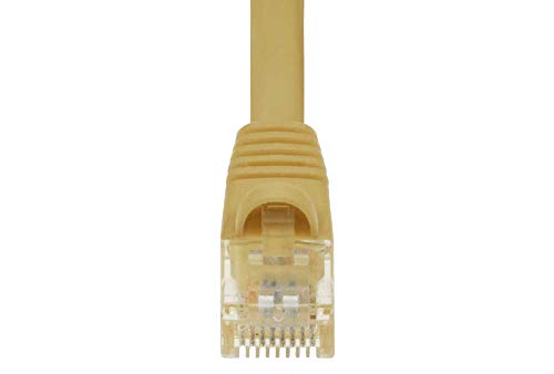 Cable de red Ethernet UTP Cat 5E 9 ft amarillo miniatura 3