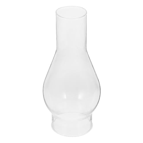 Angoily Paralume Per Lampada Cherosene in Vetro Trasparente Per Lampade Olio Sostituzione Del Paralume Antivento Per Lampade Cherosene Accessorio Classico Per Illuminazione