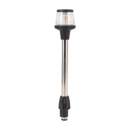 GqkbWRmvm Luz LED de poste de ancla marina, luz de navegación de popa IP65, resistente al agua, 360°, DC10-24V, 2,5 W, 250LM