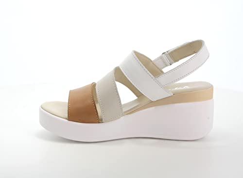 Melluso Sandalo in Pelle Bianco 019147b 35