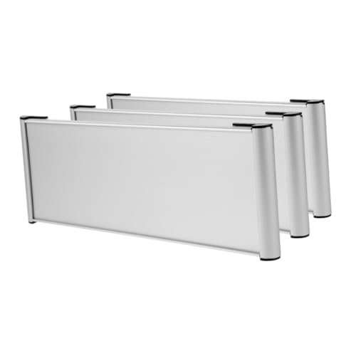 Plaques signalétiques vierges iplusmile en aluminium pour porte de bureau - Lot de 3