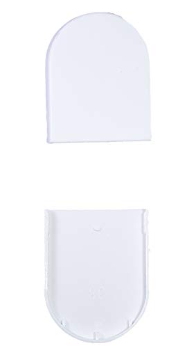 Asia Buy 2 pcs Roller Blind Plastic Bracket Covers-For 38mm Roller Clutch (White)