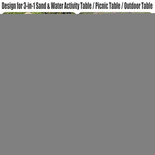 Housse de table d'activités eau et sable imperméable bâche de protection ajustable extérieure - 5