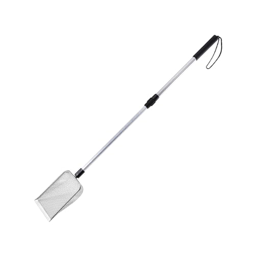 Dualoai Palette estensibili per lettiera per Gatti, Pulizia Animali Domestici, Paletta per lettiera in Metallo per lettiere, Maglia da 90 cm 5.0x5.0 mm